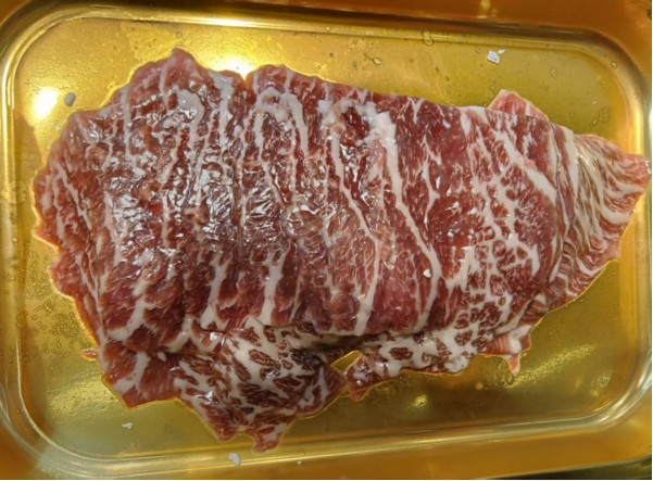150g原切澳洲安格斯内裙片（谷饲M3+）